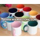 Inside color sublimation mug/handle color mug/11oz mug