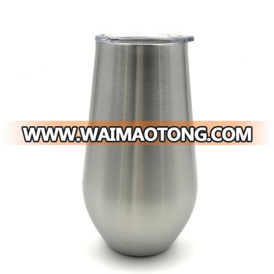 China wholesale custom stainless steel stemless wine glasses stemless wine mugs