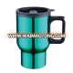 Colored travel mugs with handle